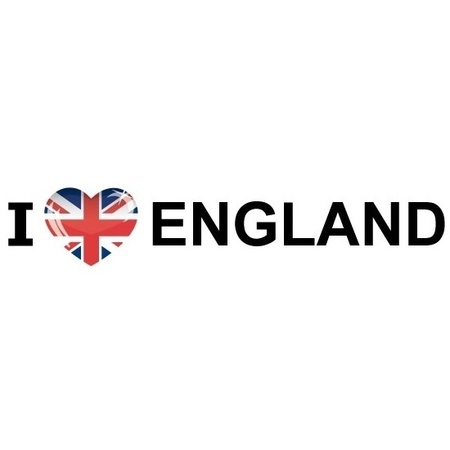10x I Love England sticker