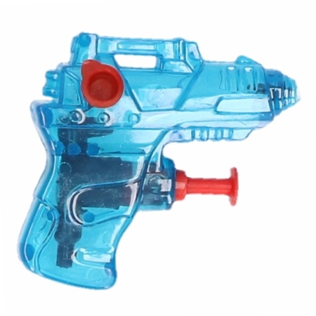 10x Kinder speelgoed mini waterpistolen blauw