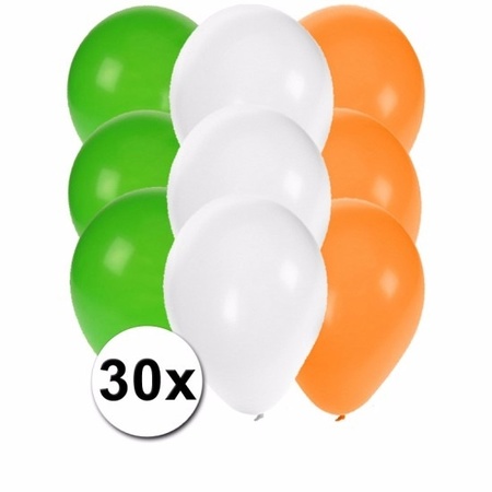 30 stuks ballonnen kleuren Ierland