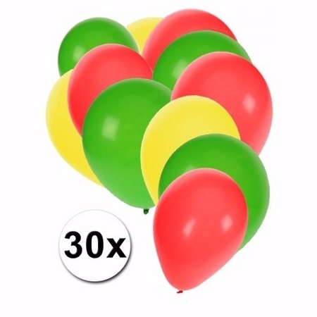 30 stuks ballonnen kleuren Kameroen