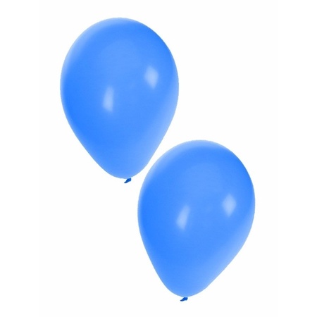 50x blauwe party ballonnen