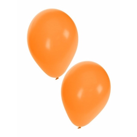 Ballonnen oranje in zakje 50 stuks