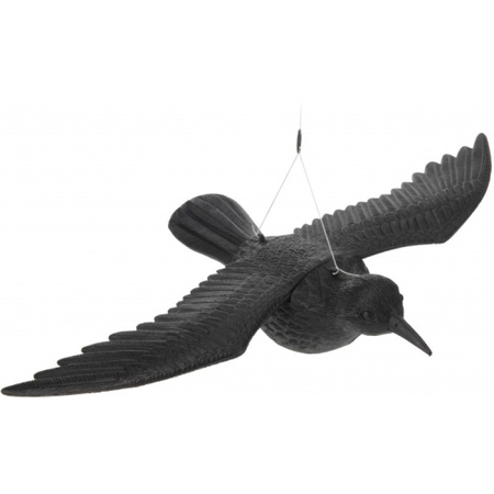Hanging scarecrow raven plastic 40 cm