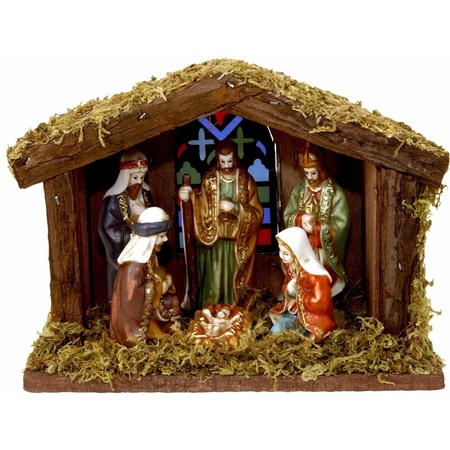 Nativity with lightning and Figures