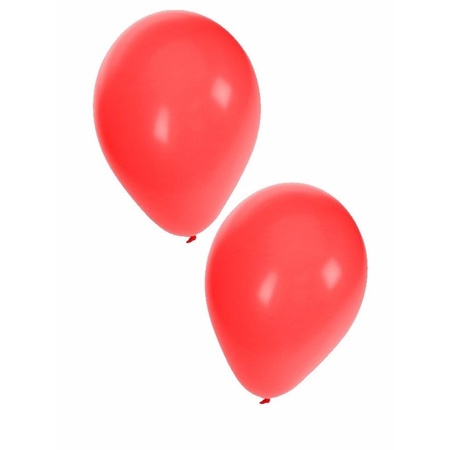 Ballonnen zwart/geel/rood 30 stuks