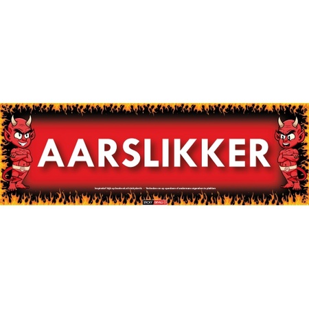 Sticky Devil stickers tekst Aarslikker